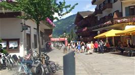 Gstaad Promenade, location of our morning refreshment stop